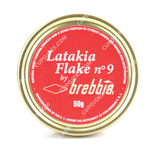 Brebbia Latakia Flake No. 9 50g Tin