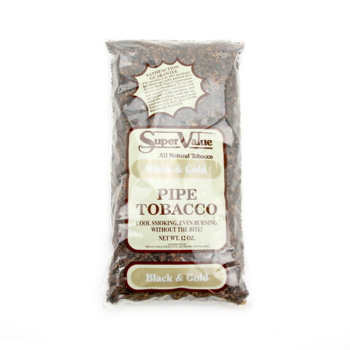 Super Value Black & Gold Pipe Tobacco 12 Oz Bag