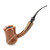 Nate King Mid Contrast Straight Grain BoPot Pipe w/ Horn (nkpmcbp)