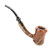 Nate King Mid Contrast Straight Grain BoPot Pipe w/ Horn (nkpmcbp)