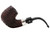 Peterson House Pipe Rustic Bent Billiard Pipe P-Lip Left