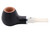 White Elephant Ebony & Ivory 5 Sandblasted Tobacco Pipe