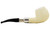 Barling Ivory Meerschaum Rustic 1812 Pipe #4658 Right