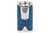 Rocky Patel Statesman 3 Flame Lighter - Silver & Blue Leather Front