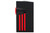 Lotus Orion Twin Pinpoint Torch Flame Lighter - Black/Red Back