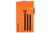 Lotus Orion Twin Pinpoint Torch Flame Lighter - Orange/Black Front