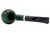 Molina Barasso 102 Smooth Green 9mm Pipe - Bent Apple Top