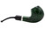 Molina Barasso 106 Smooth Green 9mm Pipe - Bent Brandy Right