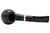 Molina Barasso 111 Smooth Green 9mm Pipe - Bent Apple Top
