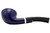 Molina Barasso 105 Smooth Blue 9mm Pipe - Bent Rhodesian Bottom