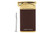 Vertigo Crosby Pipe Lighter - Dark Brown & Satin Gold