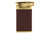 Vertigo Crosby Pipe Lighter - Dark Brown & Satin Gold Back