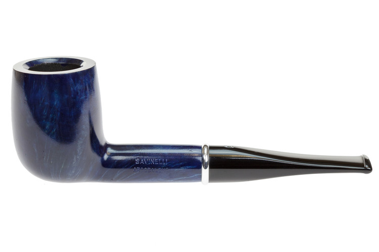 Savinelli Arcobaleno Smooth Blue Pipe #111 - CupOJoes.com