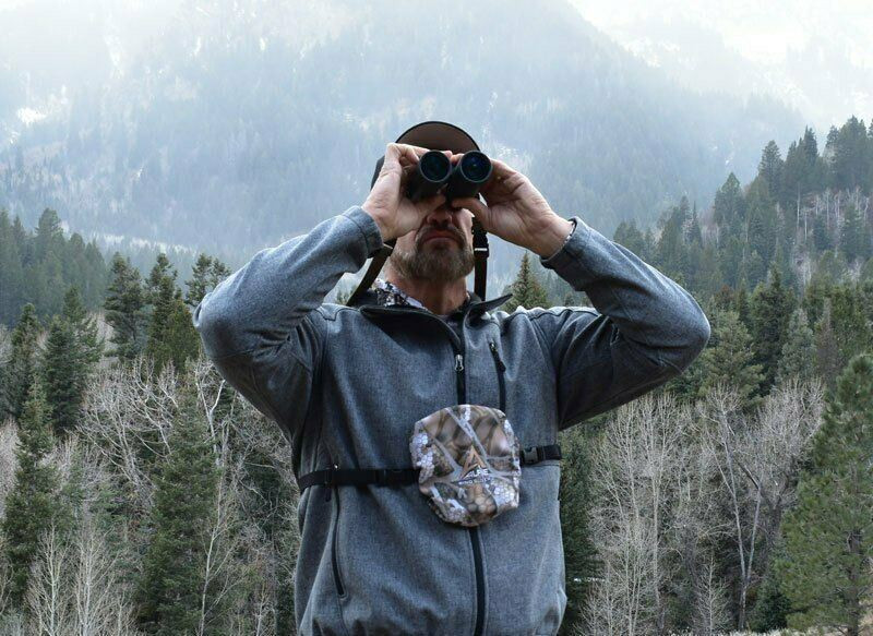 NEW Alpine Innovations Bino Slicker XD Harness Vanish Tan Camo Binocular Cover Big Sky