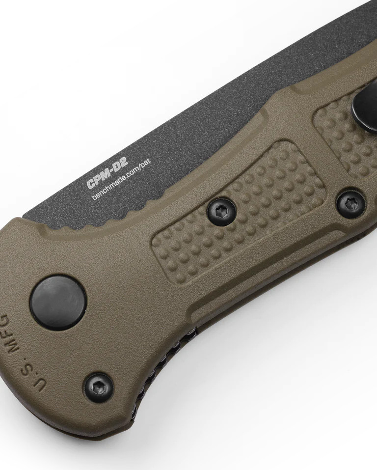 Benchmade 9570BK-1 Mini Claymore Auto Opening Ranger Green Grivory ...