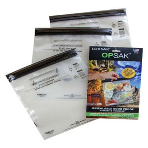 2 OPSAK 28x20 New Double Zipper Waterproof Odor Proof Airtight Pouch Bags LOKSAK 2 OPSAK 28x20 New Double Zipper Waterproof Odor Proof Airtight Pouch Bags LOKSAK