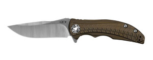 Zero Tolerance 0609 RJ Martin Flipper 3.4" CPM-20CV Bronze Anodized Titanium