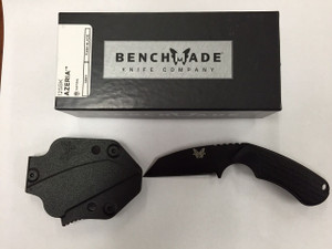 NEW Benchmade 125BK Azeria Fixed 2.9" N680 Black Plain Blade, Black Handle