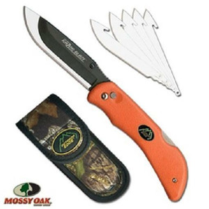 NEW Outdoor Edge Razor-Blaze Replaceable Blade Folding Knife & 6 Blades & Sheath