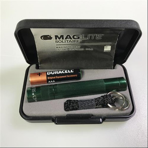 Maglite Solitaire Dark Green in Presentation Box 1 cell AAA Flashlight