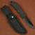Stone River Gear SRG41RCB Black Ceramic Hunting Knife with Rubberized Handle