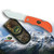 NEW Outdoor Edge Grip-Hook Blaze Orange Folding Knife Kraton Handle GHB-50C