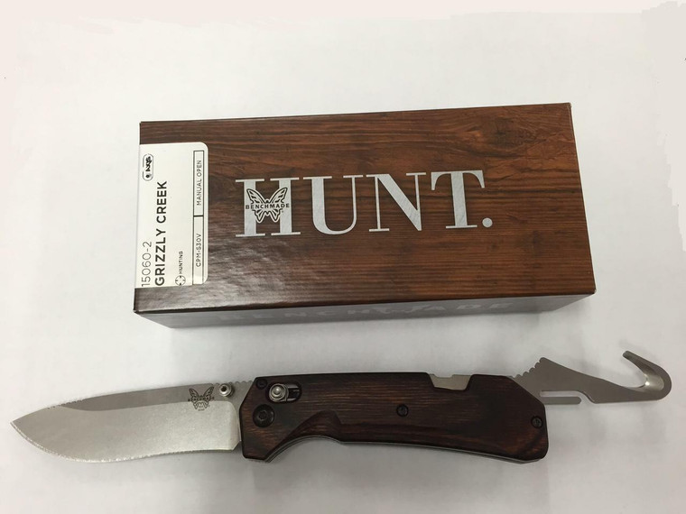 Benchmade 15060-2 Grizzly Creek Folding Blade Hunting Knife CPM-S30V Axis