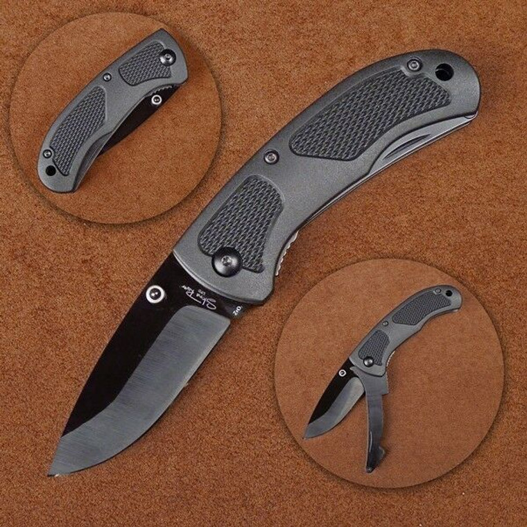 Stone River Folding Ceramic Hunting Knife with Retractable Point Protector 4RPBF