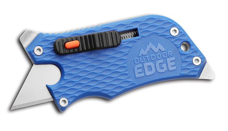 NEW Outdoor Edge Slidewinder Blue Razor Blade Multitool Utility Knife