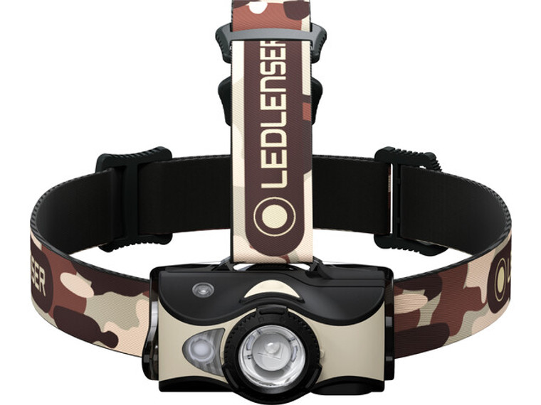 LED Lenser MH8 Black/Sand Rechargeable LED Headlamp/Flashlight 600 Lumens