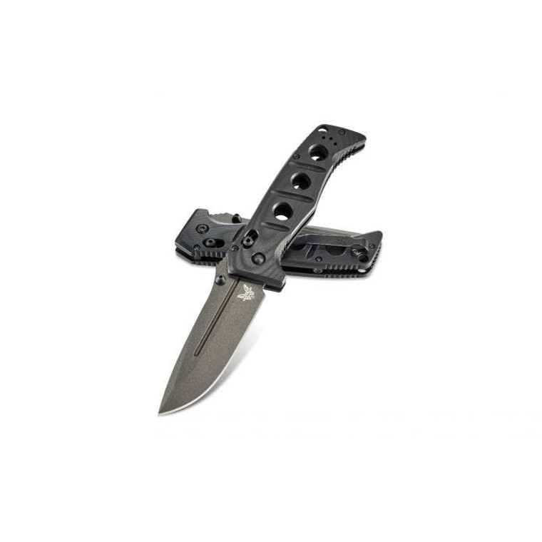 Benchmade 275GY-1 Adamas CPM-CruWear Blade Black G10 Handle