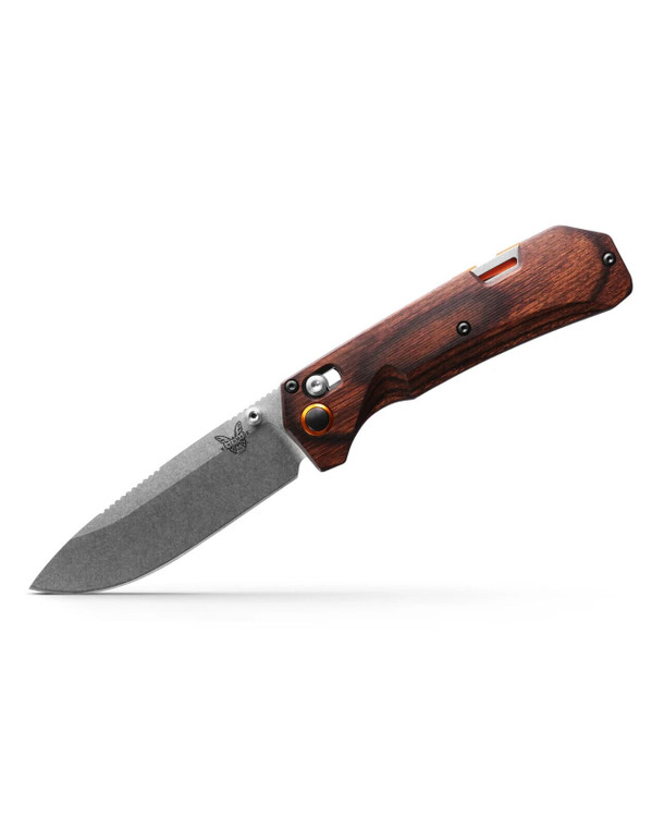 Benchmade 15062 Grizzly Creek Folding Blade Hunting Knife S30V Stabilized Wood