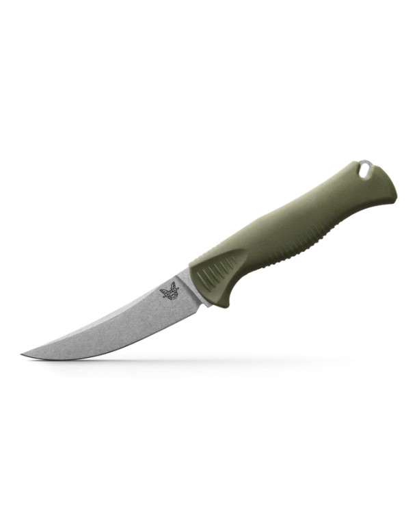 Benchmade 15505 4" Meatcrafter Fixed Blade CPM-154 Blade Dark Olive Handle