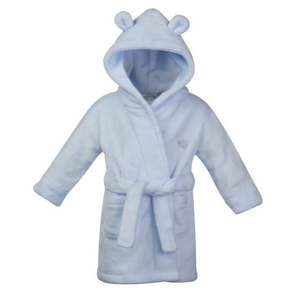 Baby Boys Plush Dressing Gown With Embroidery Nightwear By Baby Town
