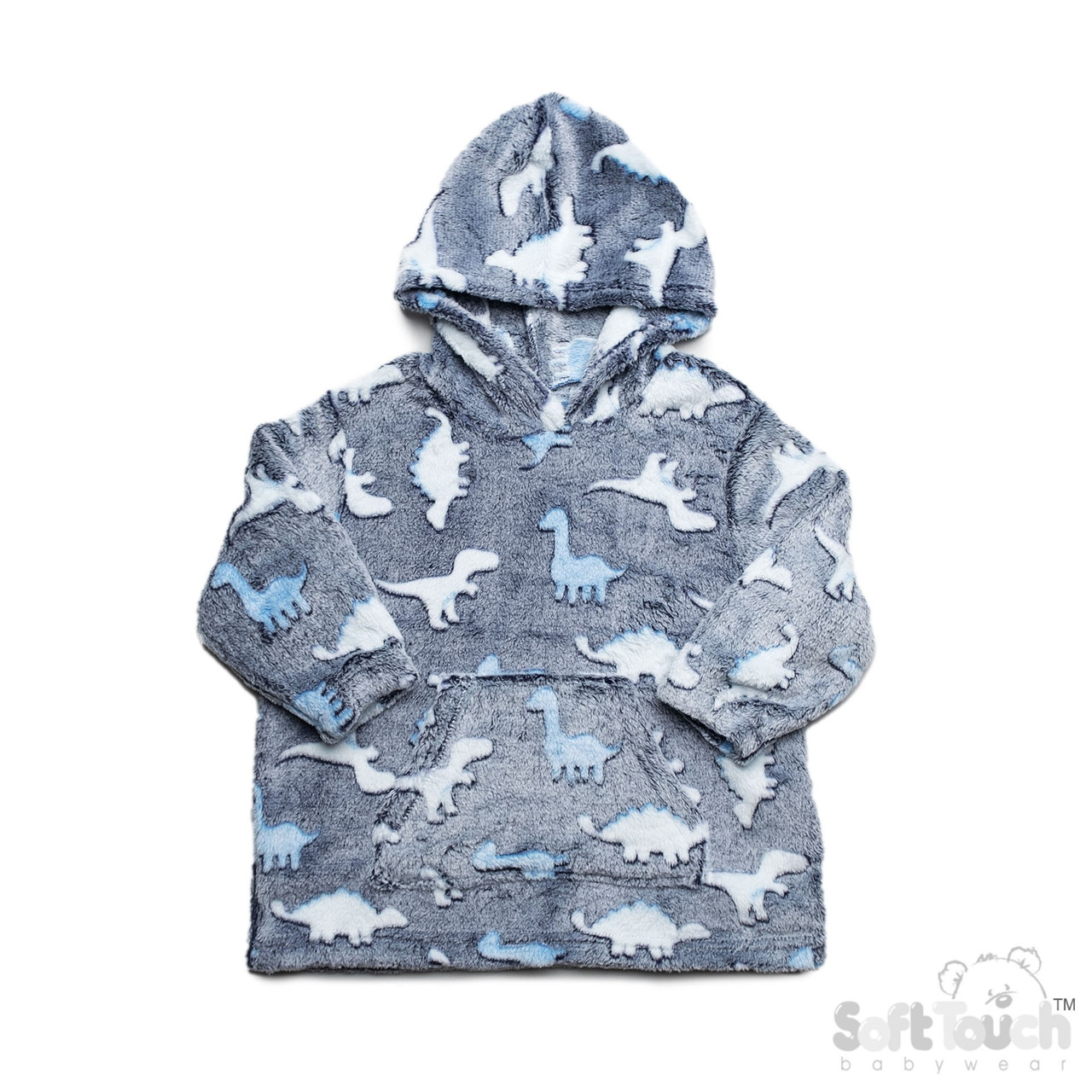 Blue Dinosaur Hoodies (6 Months Years) - Main Image