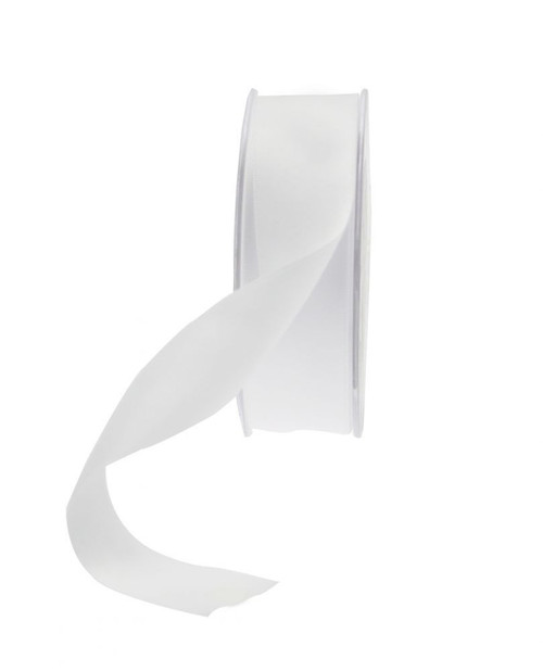 White APAC Satin Ribbon (25mm)