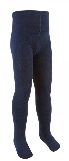 Girls Plain Navy Tights 1 Pack (5-6 Years)