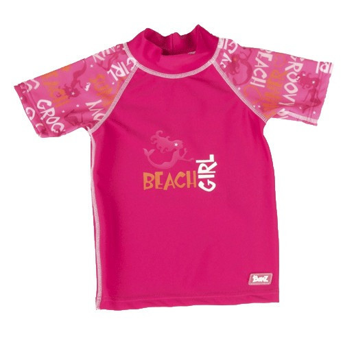 Baby Girl Size S1 Short Sleeve 'Graffiti' Rash sun top by Baby Banz SPF 50