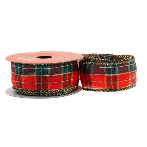 Wired Tartan Ribbon (38mm) Wired Tartan Ribbon (38mm)