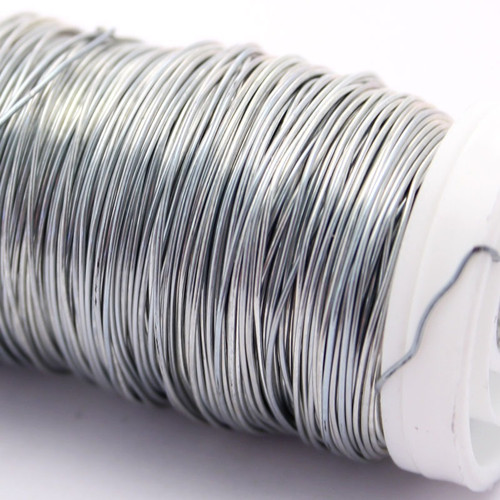 Shiny Silver Metallic Reel Wire 100g