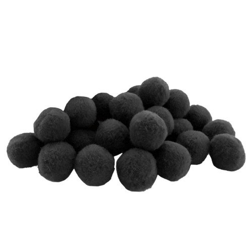 Pom-Poms 12mm Black