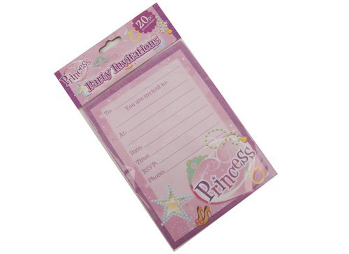 Princess Party Invitations 20pk
