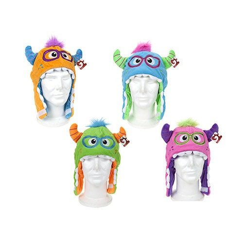 Monster Novelty Hat - 4 Assorted Designs