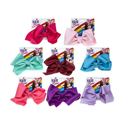 Large Fashion Jo Jo Style Hair Bows (Assorted Designs)