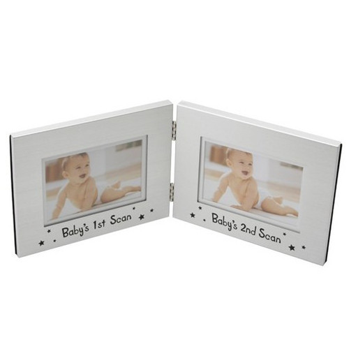 Baby's 1st / 2nd Scan Aluminium Frame 4''x 2.5''