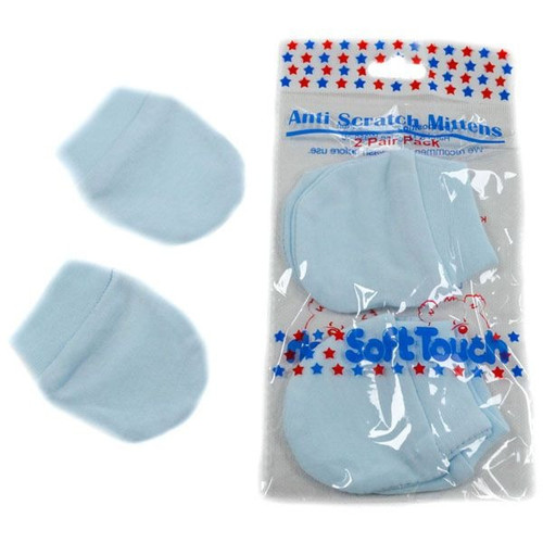 Infants Anti-scratch Mittens - Blue 