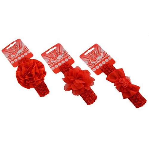 Soft Touch Red Crochet Headband