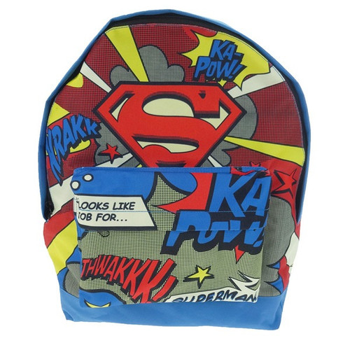 Superman Pop Art Kids Sports Backpack