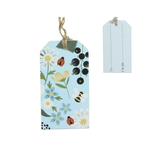 Kitchen Garden Wood Gift Tag - 50x90x25mm Kitchen Garden Wood Gift Tag - 50x90x25mm