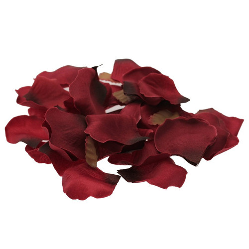Burgundy Rose Petals in PVC Tub